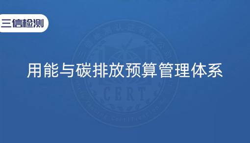 用能与碳排放预算管理体系